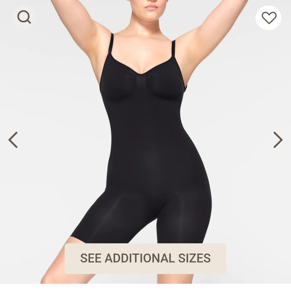 NWT SKIMS LOW BACK MID THIGH BODYSUIT - Picture 3 of 10